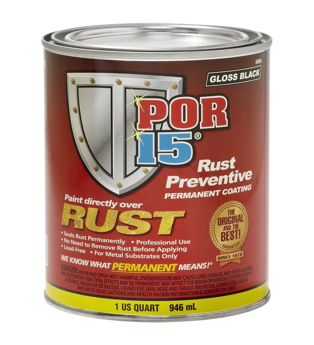 45004 – POR 15 Rust Treatment, Used To Destroy Old Rust And Prevent New Rust Forming For Automotive/ Industrial/ Mari...